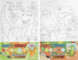 Pintar por números - Dinosaurios