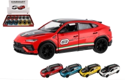 Coche Lamborghini Urus Performante 1:40 metálico 13 cm 4 colores con retrofricción