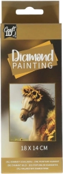 Pintura de diamantes Caballo 14x18cm