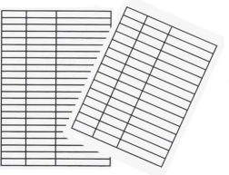 Plantilla rayada para cuaderno A5 de plástico duro