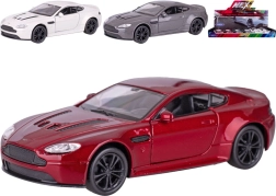 Modelo metálico de coche Aston Martin Vantage 1:36 Welly con suspensión y tracción por retroceso