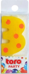 Vela para tarta número 3 TORO, para pinchar, 4,5 cm
