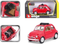 Bburago Fiat 500L 1:24 modelo metálico rojo