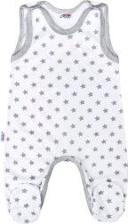 Peleles infantiles New Baby Classic II grises con estrellitas