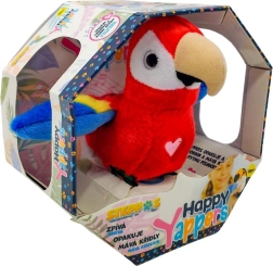 Steppos Happy Yappers loro – peluche rojo para la muñeca