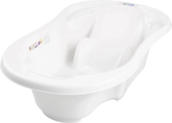Bañera infantil anatómica con desagüe KOMFORT 2 en 1 – blanca