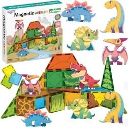Bloques magnéticos 7,5 cm dinosaurios 30 uds WOOPIE