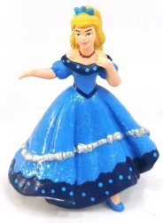Figura de princesa con vestido azul