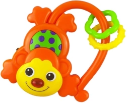 Sonajero infantil con sonido Baby Mix mono – Naranja