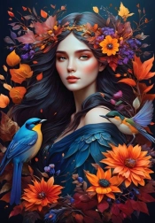 Puzzle Meliae 1000 piezas Bluebird