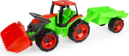 Lena tractor con pala y remolque para niños