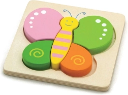 Puzzle de madera mariposa BABU (5 piezas)
