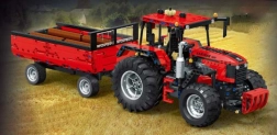 Set de construcción de tractor con remolque, 1284 piezas