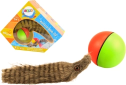 Pelota interactiva con cola esponjosa de hurón para el baño