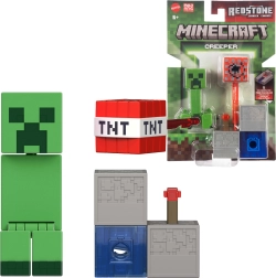Figura Minecraft Redstone Charged Creeper con cañón TNT