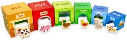 Cubos apilables con animales de granja