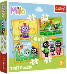 Puzzle 4 en 1 Conoce a Mila y a sus amigos