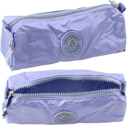 Estuche escolar con un solo compartimento, azul