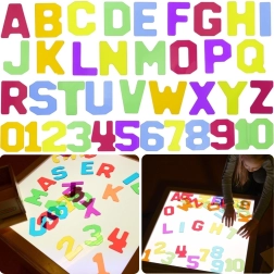 Números y letras translúcidos 38 piezas MasterKidz