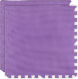 Alfombra de espuma Humbi 120 × 60 cm, puzles grandes de espuma impermeables, violeta, 2 piezas