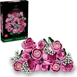 Ramo de rosas rosadas LEGO Botanicals
