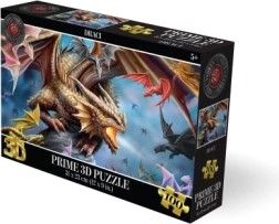 Puzle 3D – dragones, 100 piezas