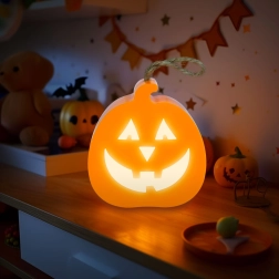 Decoración LED de Halloween en forma de calabaza con iluminación RGB