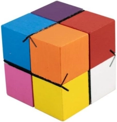 Cubo infinito antiestrés de madera 5 cm