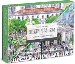 Puzle de doble cara «Primavera en la biblioteca» de 500 piezas