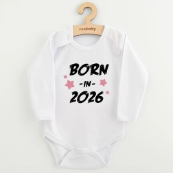 Body infantil con estampado New Baby Born in 2026 rosa 62 (3–6 m)