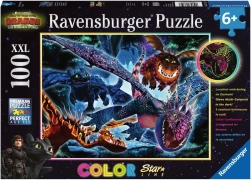 puzzle luminoso cómo entrenar a tu dragón 3 xxl 100 piezas – ravensburger
