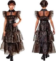 Disfraz infantil vestido WEDNESDAY Rave'n Dance 142–154 cm (11–13 años)