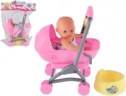 Juego de cochecito con bebé