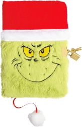 Cuaderno de peluche GRINCH con candado A5, 144 páginas