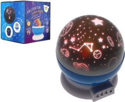 Proyector de cielo nocturno a pilas y USB, plástico, 14 × 11 cm