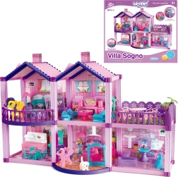 Casa de muñecas WOOPIE Pony Fantasy Villa con 120 piezas