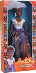 Muñeca Ola con vestido de fiesta, articulaciones móviles 33 cm