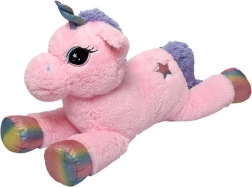 Unicornio de peluche rosa 85 cm