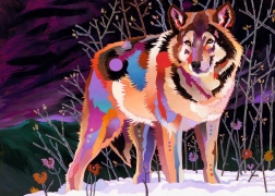 Puzzle Lobo nocturno 1000 piezas