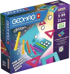 Geomag Glitter – construcción magnética de 22 piezas