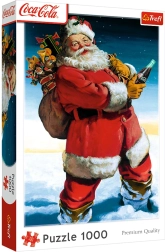 Puzzle 1000 TREFL Coca‑Cola Santa en la nieve