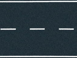 Carretera autoadhesiva de asfalto negro para maqueta ferroviaria