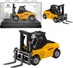 Modelo metálico de carretilla elevadora HUINA amarillo 1:80