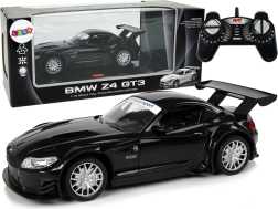 Coche RC BMW Z4 GT3 1:18 negro con luces 2.4 GHz