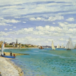 Curiosi puzzle cuadrado Q Art: Regata en Sainte‑Adresse, 66 piezas