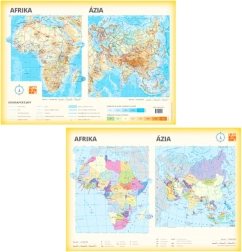 Mapa de África y Asia de doble cara A3