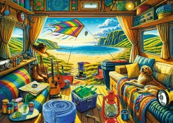 Puzzle TREFL Premium Plus – Viaje en caravana 1000 piezas
