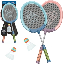 Juego de raquetas y volantes Woopie para bádminton