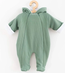 Mono de invierno para bebé con capucha NEW BABY Frosty mint 74 (6–9 meses)