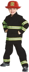 Disfraz infantil de bombero con casco (7–9 años)